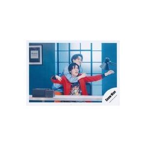 中古生写真(ジャニーズ) Snow Man/渡辺翔太・目黒蓮/横型・膝上
