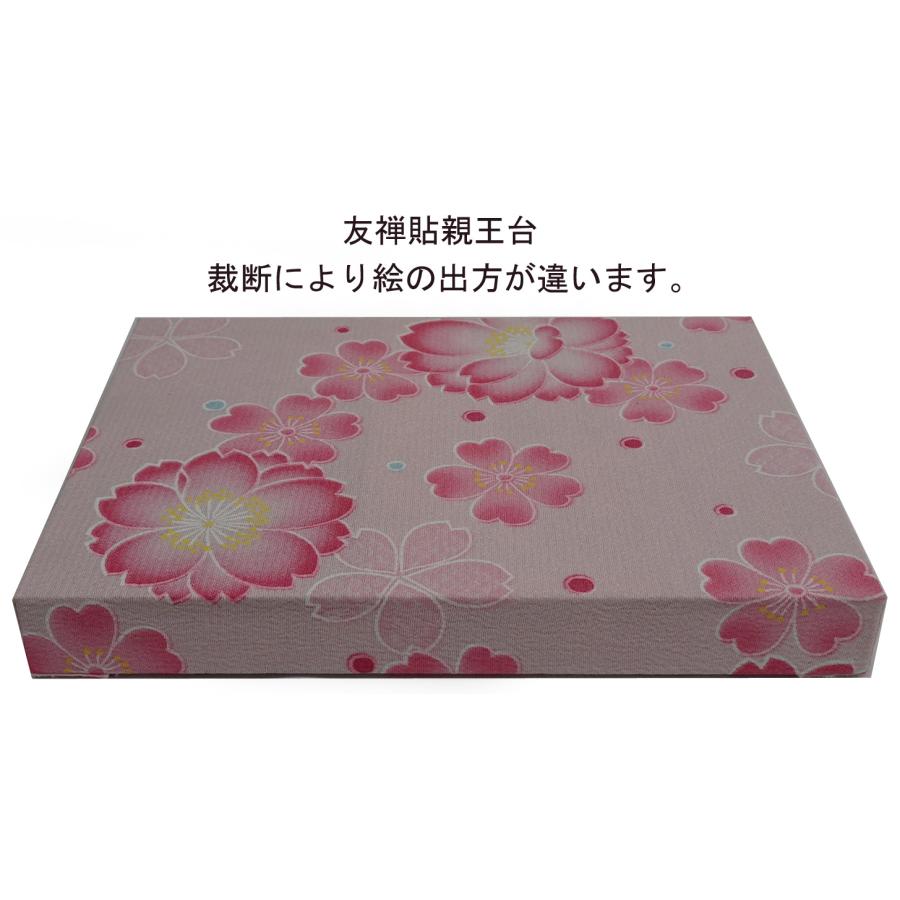 雛人形 おしゃれ コンパクト 間口５５ｃｍ花桜平飾り 芥子親王(金襴衣装白系)_8