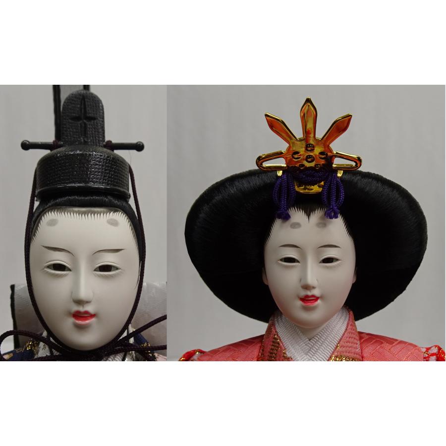 新品2023年☆雛人形 ケース飾り 間口55ｃｍケース人形　手毬桜 親王飾り 雛人形 ケース飾り 間口55cm黒塗り手毬桜 三五親王菱台飾り（A2頭