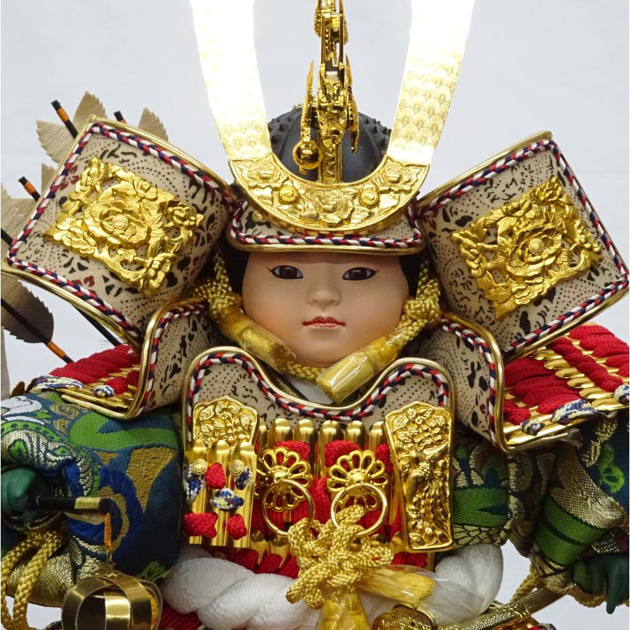 五月人形 子供大将 ケース飾り かわいい 6号大将昇龍絵 : 駿河人形