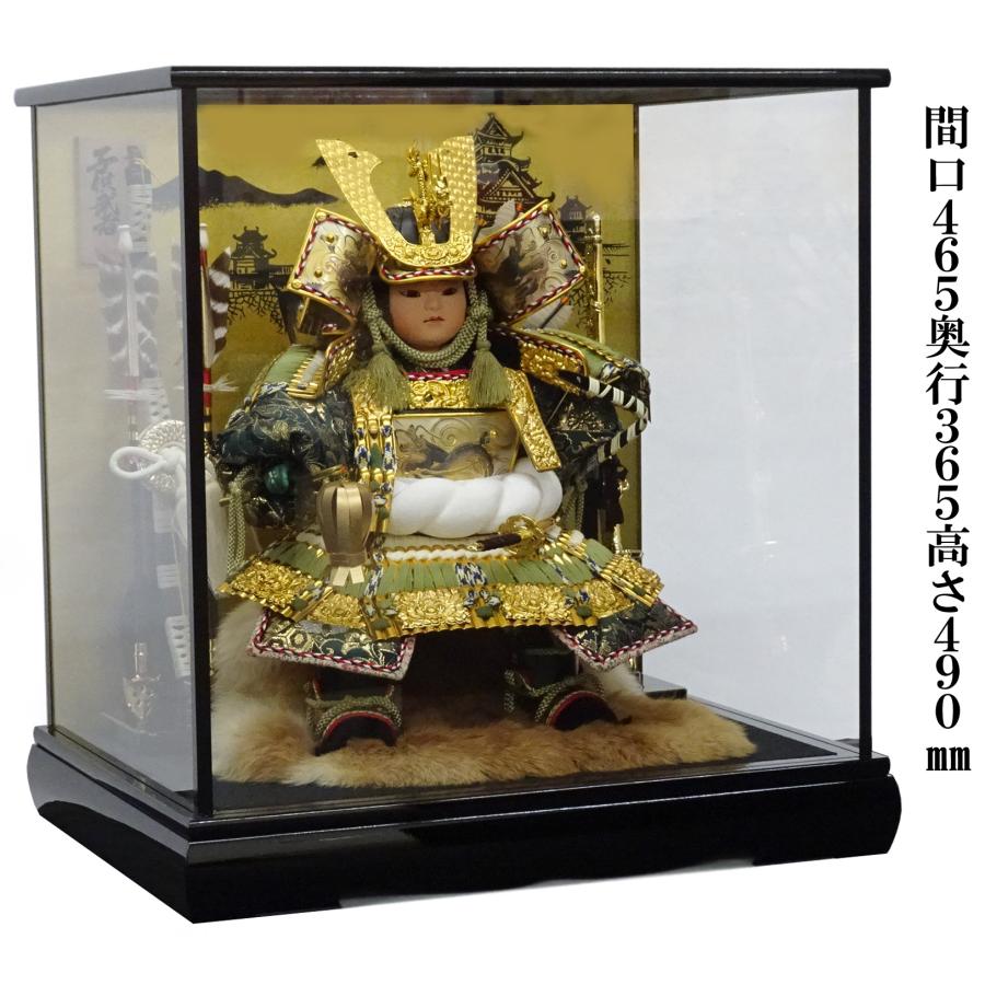 五月人形 子供大将 ケース飾り かわいい 7号大将城絵 : 駿河人形