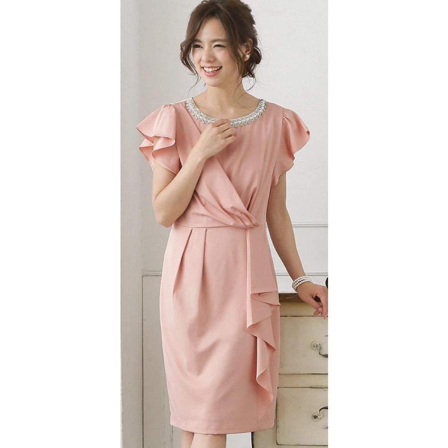 最新情報 プールヴー ドレス ワンピース パーティードレス 結婚式 二次会 レディース ピンクベージュ Xlサイズ 13号 大流行中 Www Kmhsystems Com