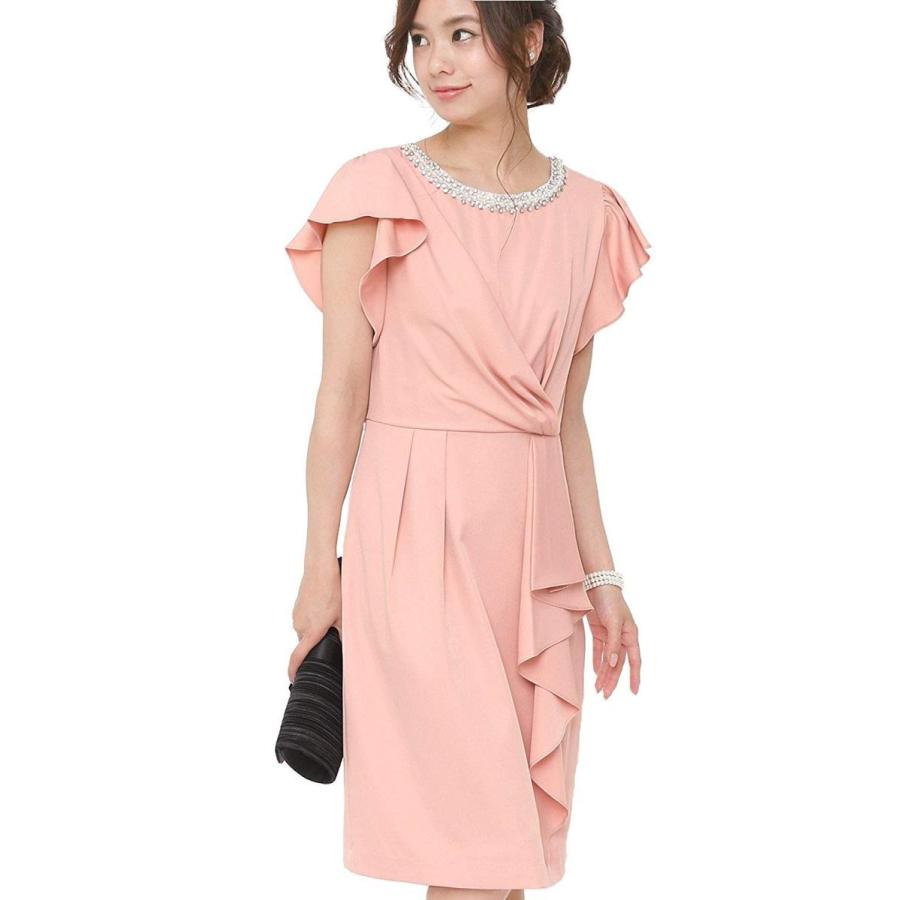 最新情報 プールヴー ドレス ワンピース パーティードレス 結婚式 二次会 レディース ピンクベージュ Xlサイズ 13号 大流行中 Www Kmhsystems Com