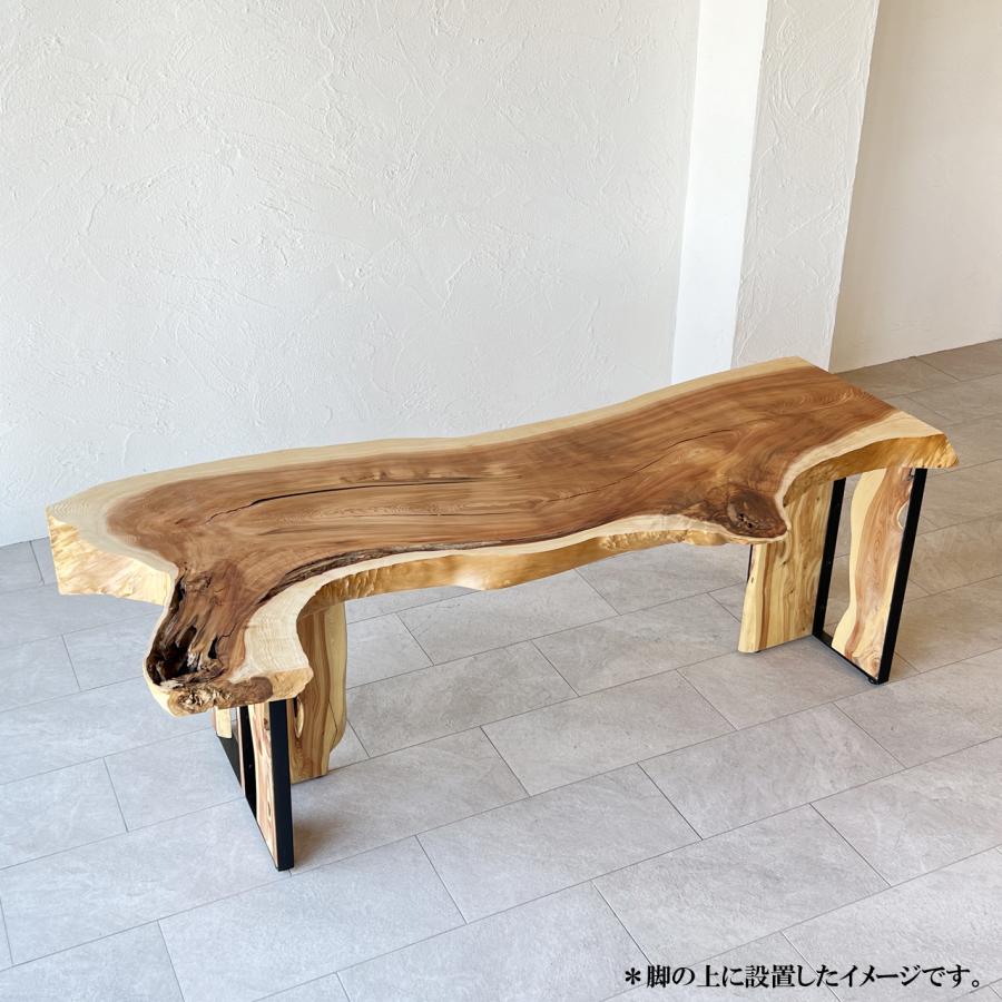 【オーダーメイド】杉 一枚板 高周波プレス済み Ｌサイズ 幅2053mm×奥行580〜890mm×天板厚62mm_11