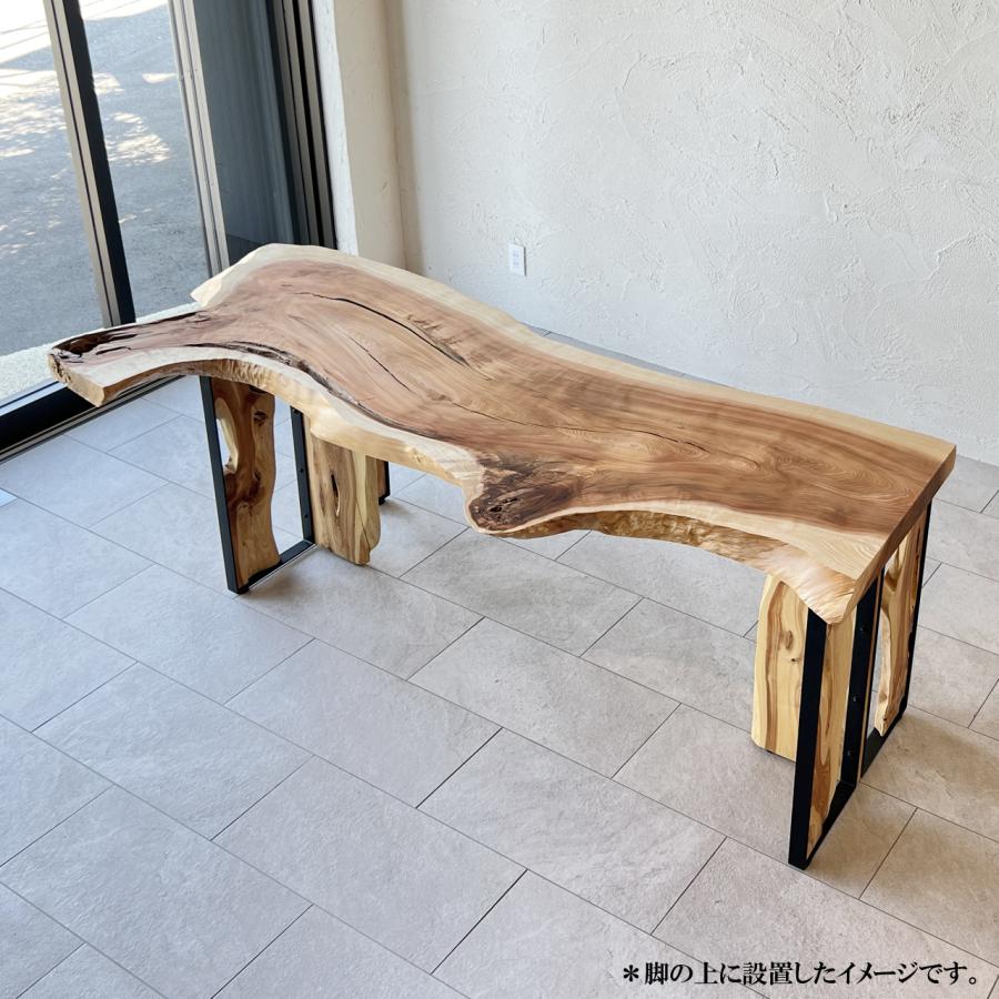【オーダーメイド】杉 一枚板 高周波プレス済み Ｌサイズ 幅2053mm×奥行580〜890mm×天板厚62mm_12