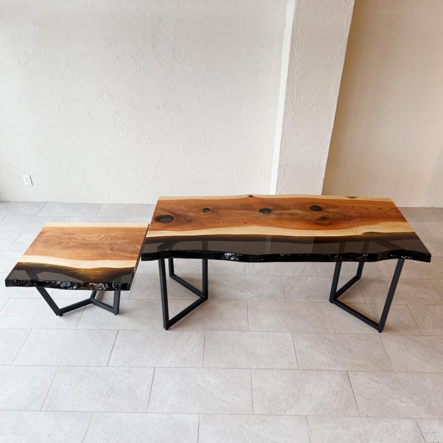 一点もの】杉 スギ レジンテーブル ダイニングテーブル 一枚板テーブル  