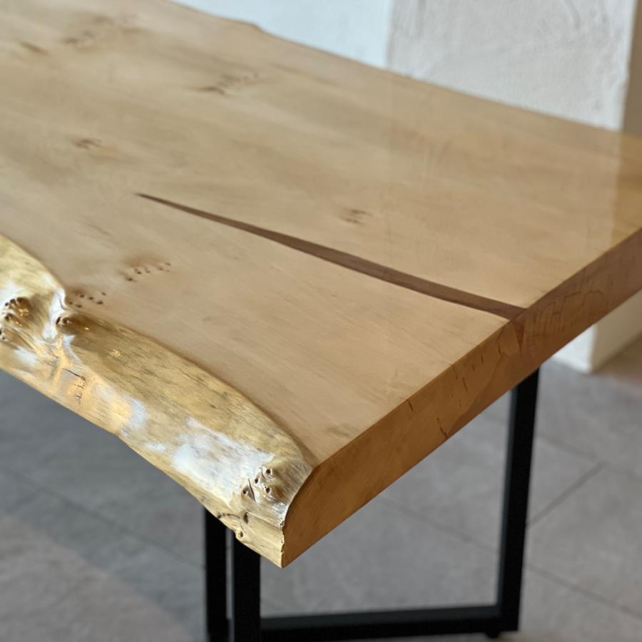 一点もの】イチョウ 銀杏 カウンター ダイニングテーブル 一枚板