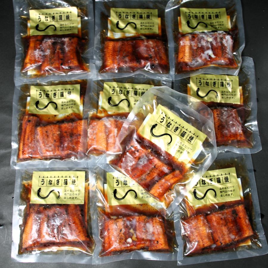 送料無料！ まとめ買い 冷凍 うなぎ 蒲焼 100gカット 10パックセット