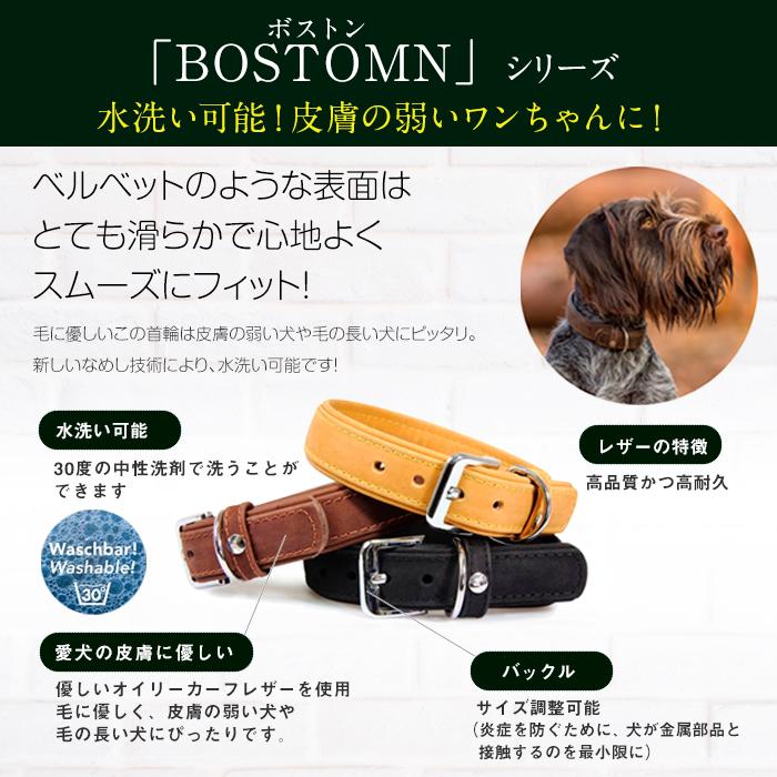 ドイツ製＊新品 DASLEDERBAND 犬用首輪 本革 ボストン XS 水洗い可能！ドイツ製 高級本革首輪】 Das Lederband レダーバンド