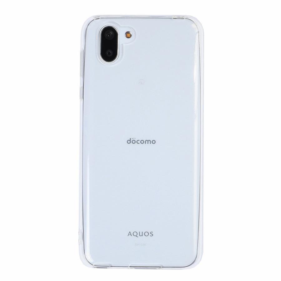 AQUOS R3 ケース アクオスR3 スマホケース 透明 TPU ソフトケース カバー 薄型 保護 耐衝撃 SH-04L SHV44 ...