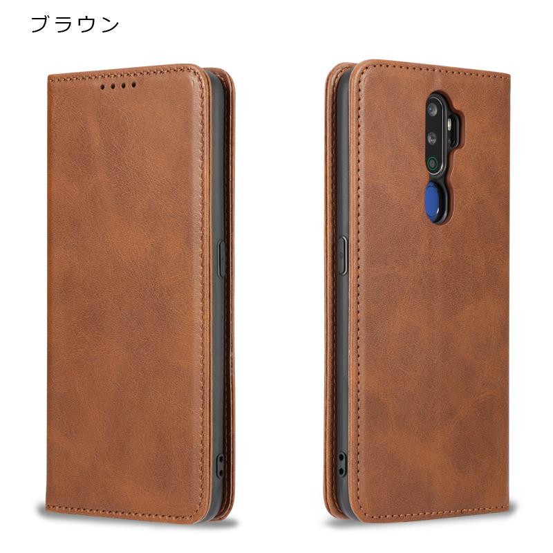 OPPO A5 2020 ケース オッポA5 スマホケース 手帳型 ヴィンテージ