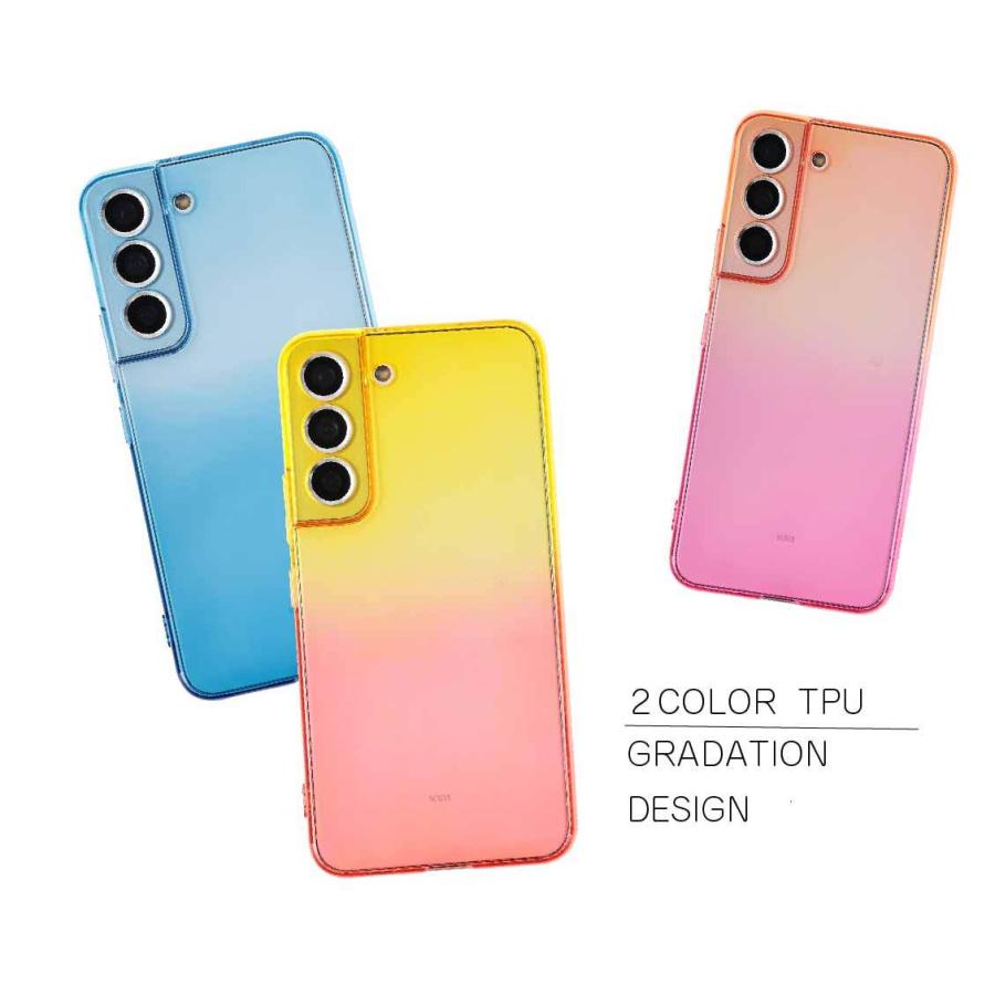 Galaxy S22 sc-51cdocomo 本体 グラデーションケース付き Galaxy S22 S22PLUS S24 ケース スマホケース ギャラクシー TPU