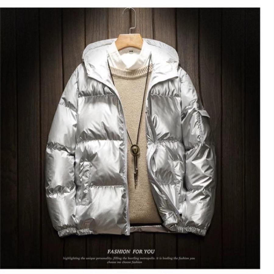 ダウンジャケット メンズ ショット丈 韓国ファッション 人気 オシャレ ピカピカ かっこいい 代30代40代 秋 冬 カジュアル 年新作 大きいサイズ 送料無料 Style Hana 通販 Yahoo ショッピング