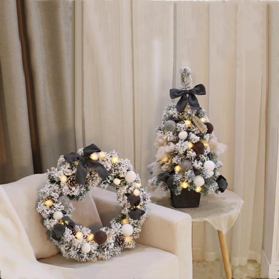 クリスマスリース 50cm オーナメント付 80 Off