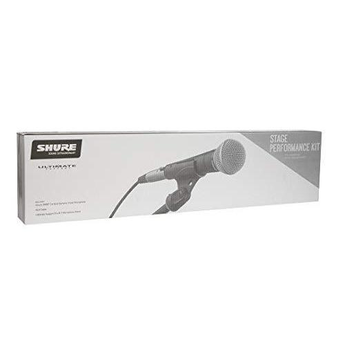 SHURE SM58 + マイクケーブル マイクスタンド付き/ステージ