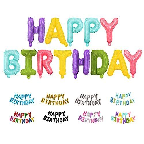 スターメイト誕生日 バルーン Happy Birthday パーティー 飾り付け 風船 文字旗 デコレーション装飾 大人兼用 セット インチ 16 子供