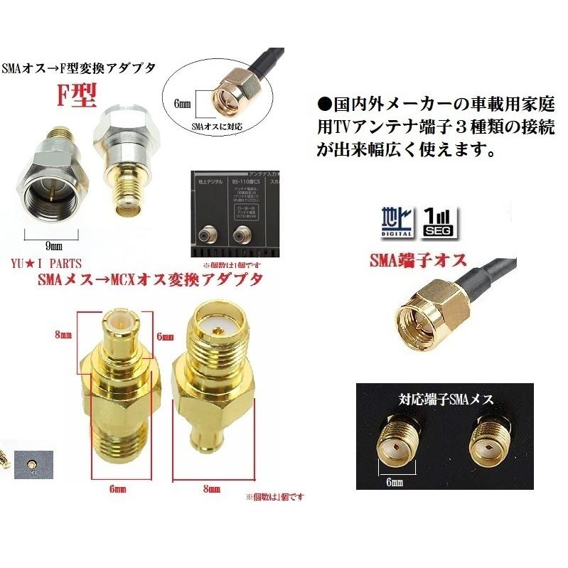 ■□アクリル基盤12Vブースター付SMA端子　F型　MCX変換プラグ付き地デジアンテナ トライウイン　ケイヨウ他国内外TVチューナー対応｜sutandjp｜02