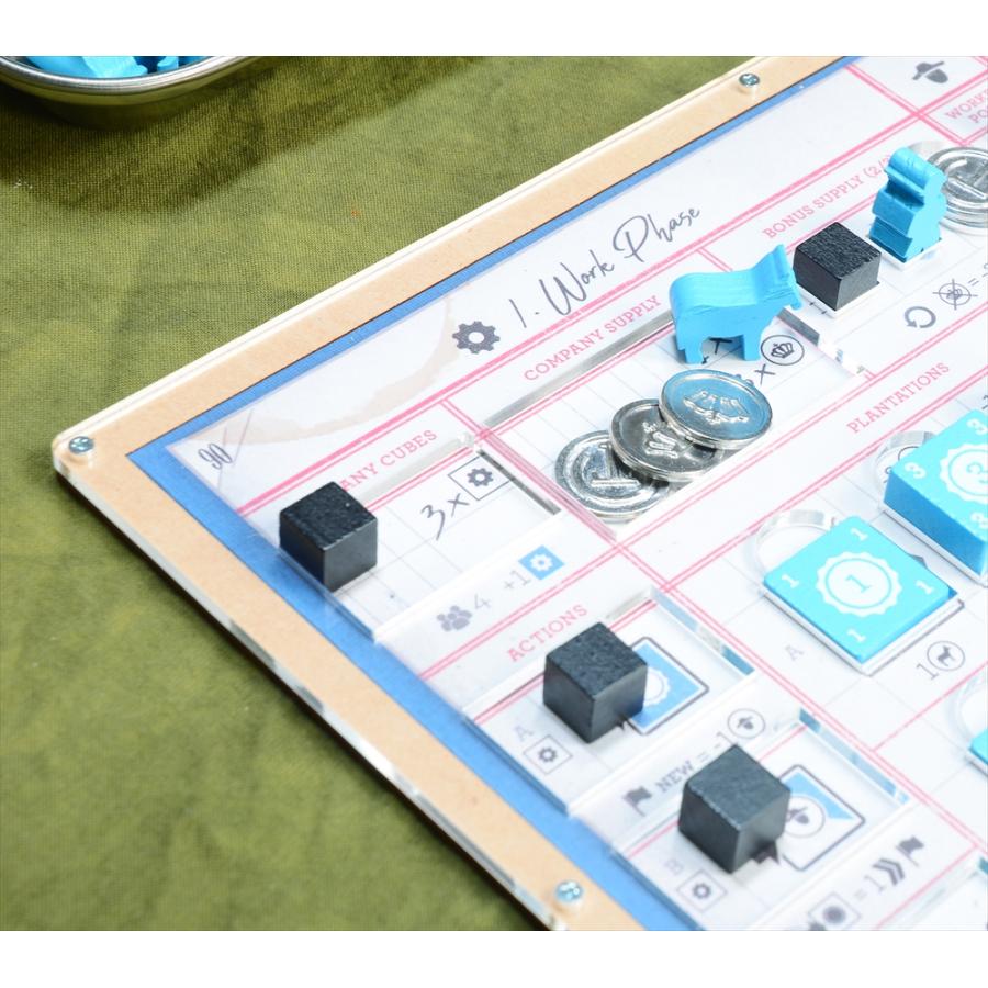 【英語版】コーヒートレーダーズ オーバーレイ×5枚セット(収納ケース付き) ボードゲーム オーガナイザー 送料無料 ルール 個人ボード_1