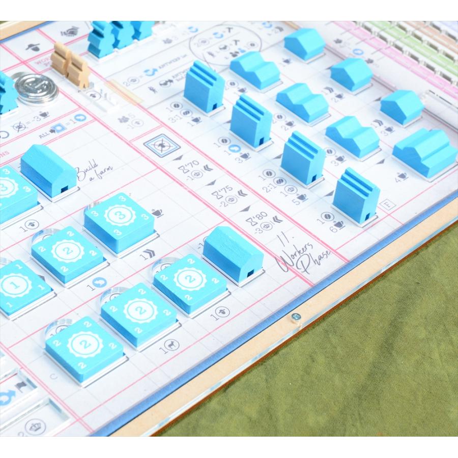 【英語版】コーヒートレーダーズ オーバーレイ×5枚セット(収納ケース付き) ボードゲーム オーガナイザー 送料無料 ルール 個人ボード_3
