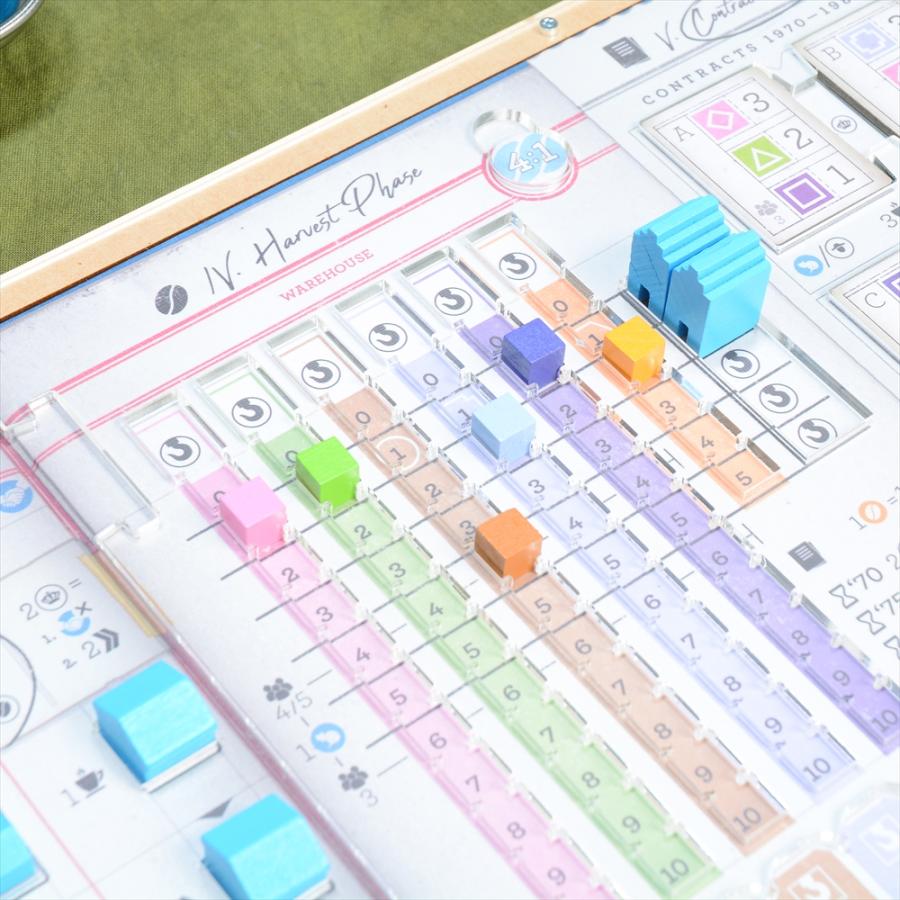 【英語版】コーヒートレーダーズ オーバーレイ×5枚セット(収納ケース付き) ボードゲーム オーガナイザー 送料無料 ルール 個人ボード_4