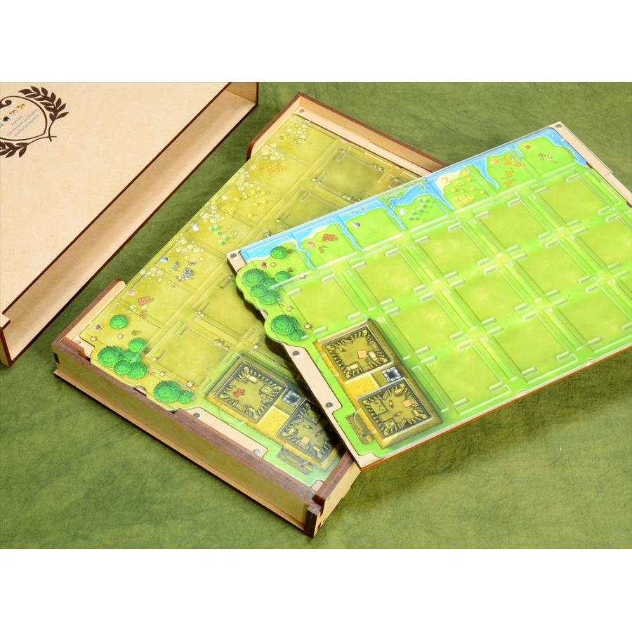 アグリコラ：15周年記念BOXオーバーレイ×4枚(収納ケース付き) ボード