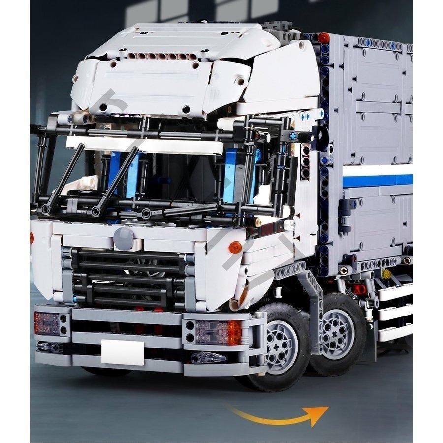 レゴ テクニック 互換品 ウィングボディトラック コンテナトラック ブロック 車 クリスマス プレゼント 23008 