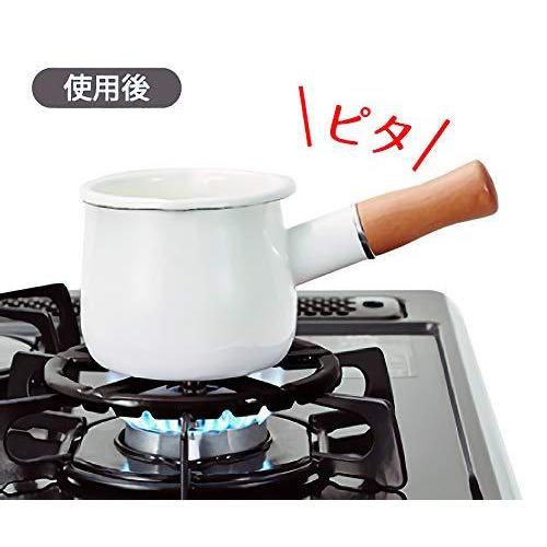 パール金属 五徳 ブラック 外径14cm 鉄鋳物製ミニ ホーロー加工 フェール HB-4198|suteki-hitten|02