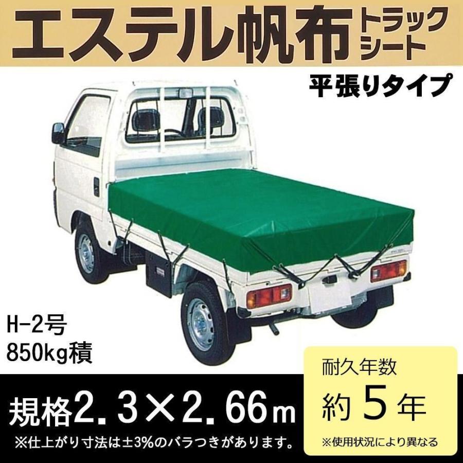 売れ筋 自動車 軽トラック荷台カバー ゴム 軽トラックの荷台カバー エステル帆布トラックシート H 2号 850kg積 グリーン 2 3m 2 66m 最終値下げ Www Technet 21 Org