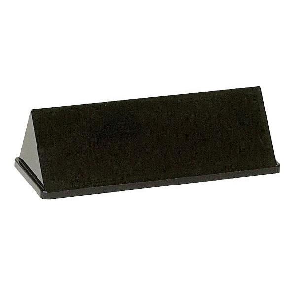 卓上名札プレート ネームプレート 卓上 デスク用 オフィス 三角塔 ヨコ型 2面 ウルシ調カシュー塗 1101643mm素敵な小物 お