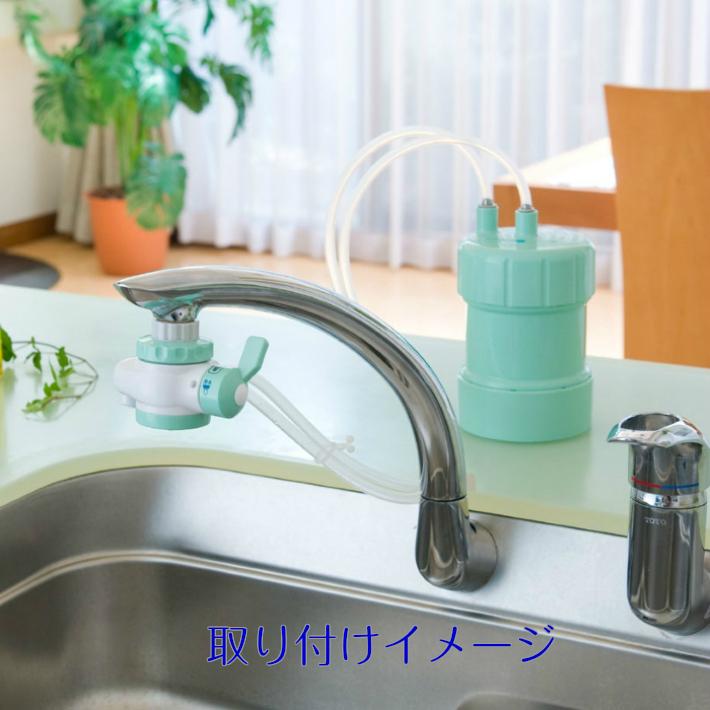 浄水器 蛇口直結型 家庭用 ピュリフリー PF-4W ホワイト キッツ