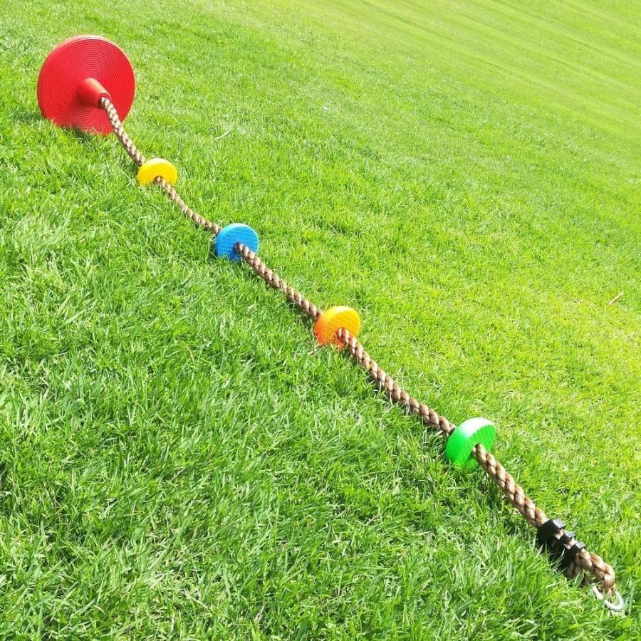 ターザンロープ 自宅 遊具 子供 キッズ ロープ遊具 クライミングロープ 公園 アウトドア ノットロープ 登り綱 登り用練習 マルチカラー 室内 庭 公園 天井 クライミングロープ