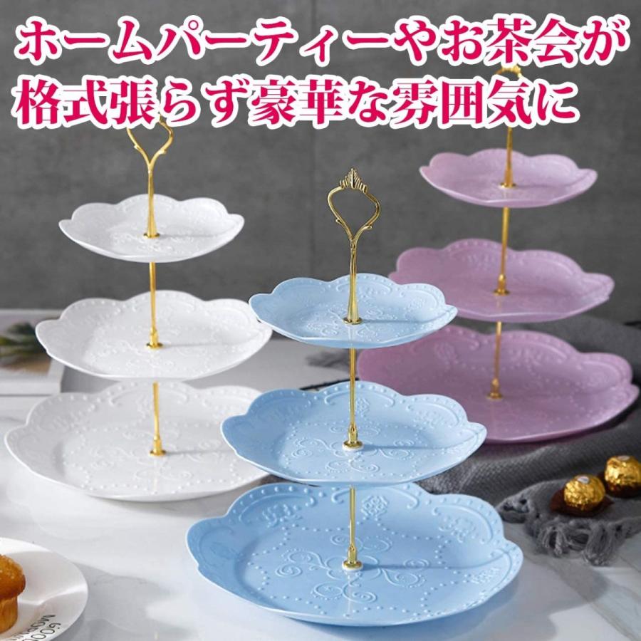 ケーキスタンド ３段 プラスチック アフタヌーンティー スタンド 展示スタンド S1e 素敵な暮らし 通販 Yahoo ショッピング