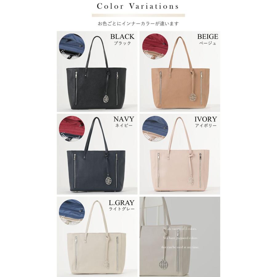 トートバッグ レディース ファスナー付き 大きめ サイズ 収納 高見え おしゃれ 通勤 仕事 ビジネス 大容量 2704 Elena 通販 Yahoo ショッピング