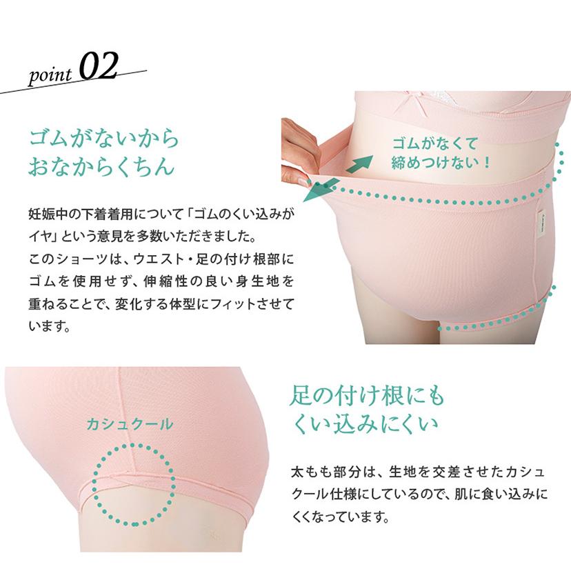 好評 マタニティショーツ 犬印本舗 レディース 下着 妊婦 臨月 産前 インナー 深ばきショーツ 犬印 Sh2539 ゴムなし コットン 大きいサイズ M L ブラック ピンク Moe Gov Np