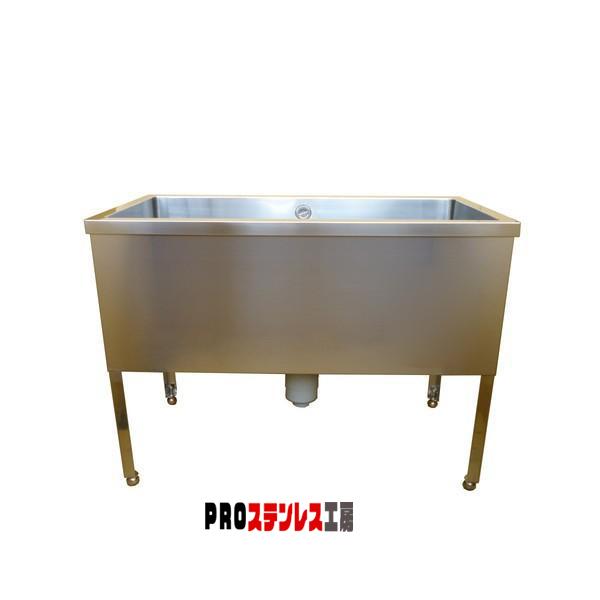 ドッグバス 1500×600×900 BG無し SUS430 ペットバス