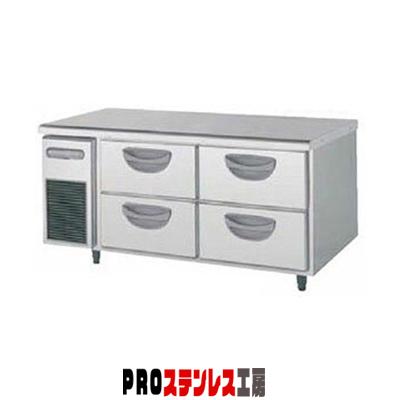 フクシマガリレイ ヨコ型 ドロワーテーブル冷凍庫（2段） 幅1200×奥行