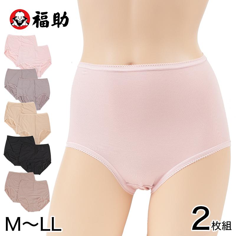 Fukuske（フクスケ） 福助 ショーツ レディース 深ばき ストレッチ 2枚