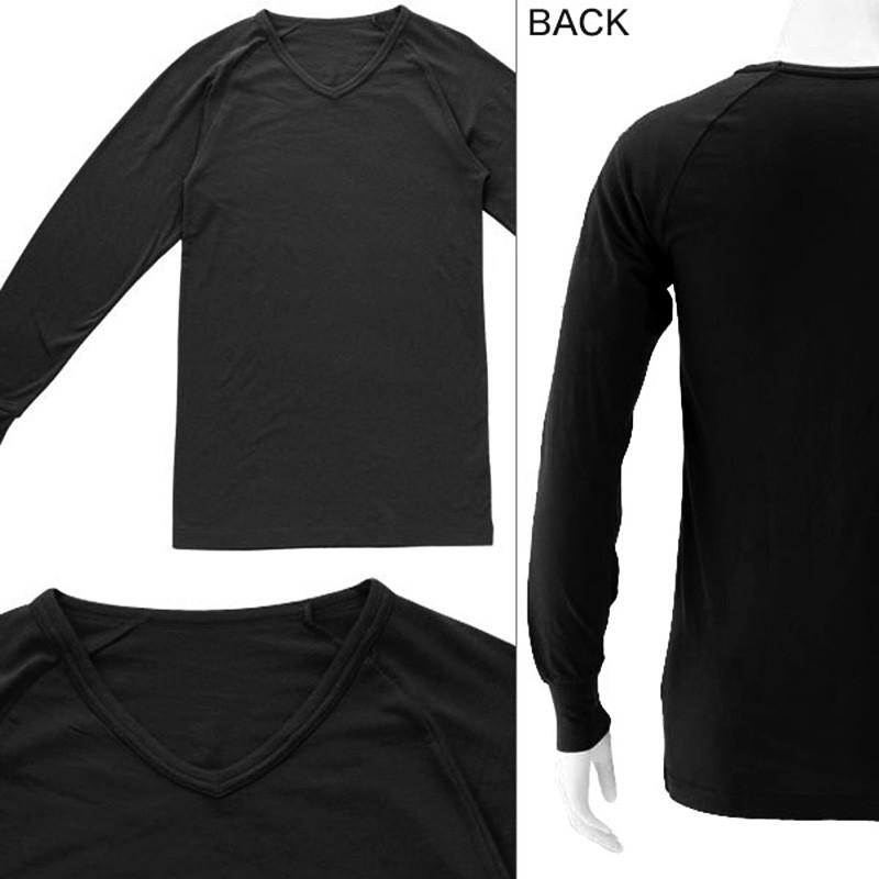 メンズ インナーシャツ 長袖v首tシャツ インナー 3枚セット M Ll 男性 紳士 V首 Vネック 防寒 長袖シャツ トップス 吸湿発熱 静電気防止 M L Ll 在庫限り すててこねっと 通販 Paypayモール
