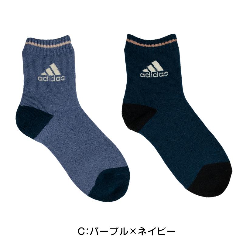 adidas（アディダス） 福助 靴下 レディース 2足組 23-25cm (adidas