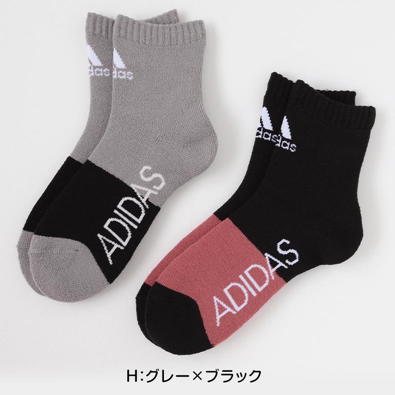 adidas（アディダス） 福助 靴下 レディース 2足組 23-25cm (adidas