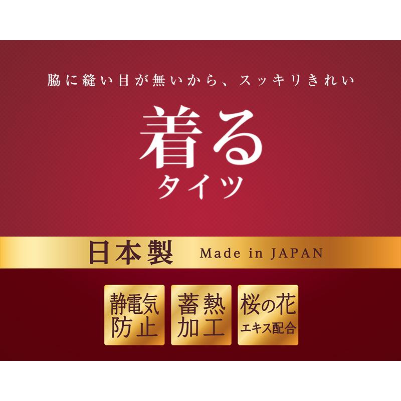 レディース インナー 8分丈ボトム 蓄熱 着るタイツ M・L (アツギ 着るタイツ 下着 ズボン下 スラックス下 ももひき 防寒 暖かい) (在庫限り)｜suteteko｜02