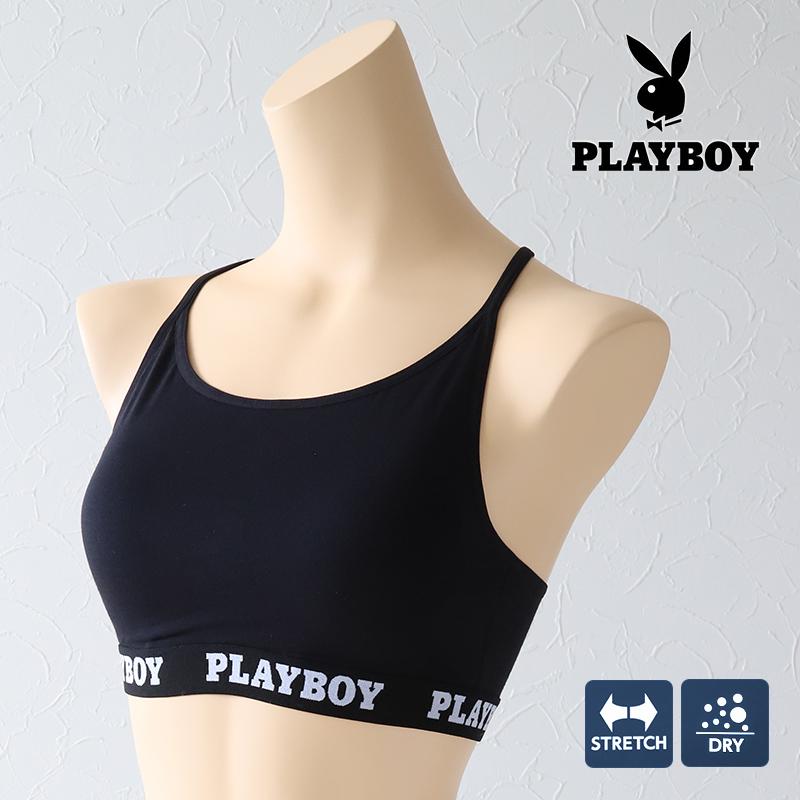 PLAYBOY スポーツブラ ハーフトップ レディース スポブラ yバック 婦人 