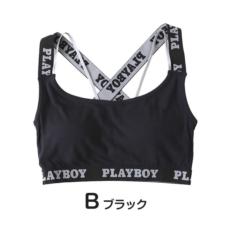 PLAYBOY（プレイボーイ） スポーツブラ ハーフトップ レディース