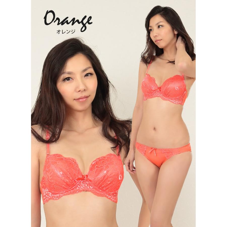 ブラジャー ショーツ セット 脇肉 盛りブラ 谷間 レース A70〜D85 下着