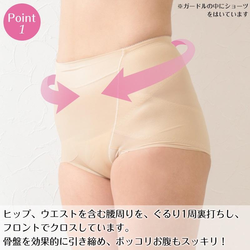 骨盤 ガードル ショート 補正 下着 レディース 64〜90cm ショート