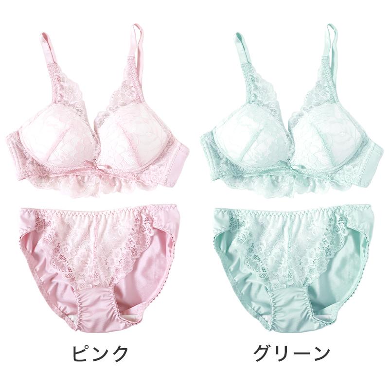 ブラジャー ショーツ セット ノンワイヤー 下着 レディース ブラ