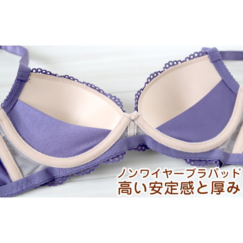 ブラジャー ショーツ セット ノンワイヤー ブラショーツ レディース