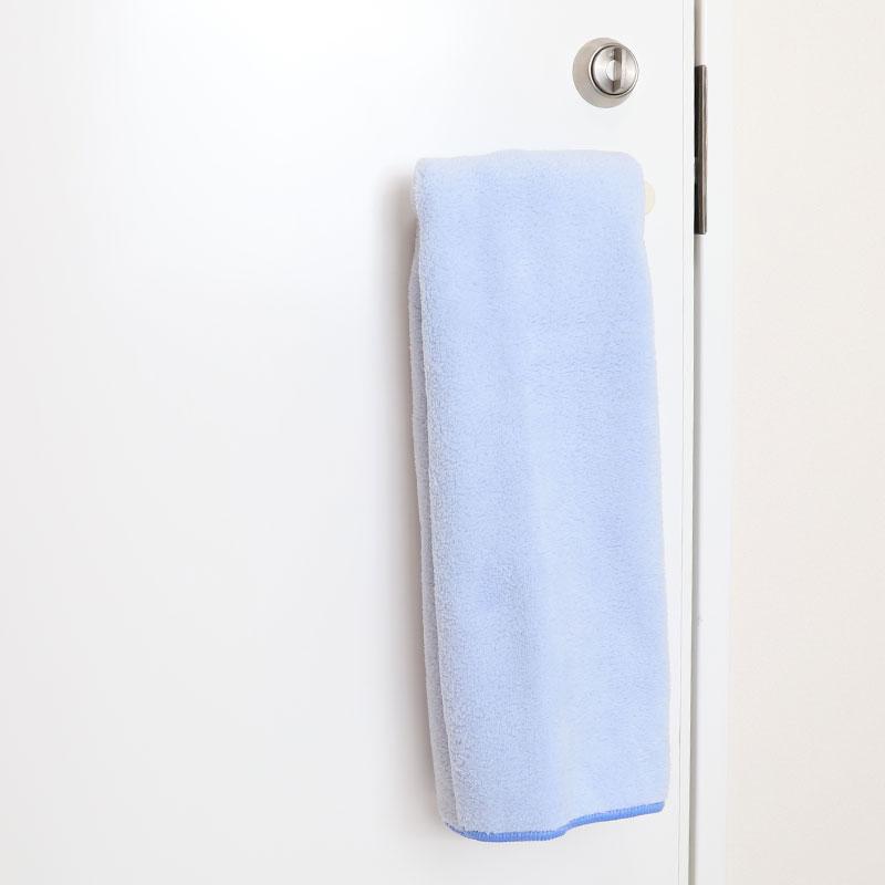 マイクロファイバー フェイスタオル 2枚組 約34×80cm 吸水性 速乾性