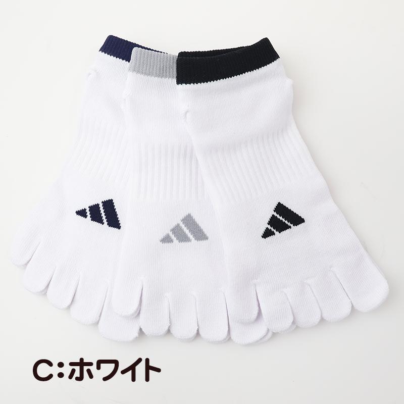 adidas（アディダス） メンズ 靴下 5本指 ソックス くるぶし丈 紳士 消