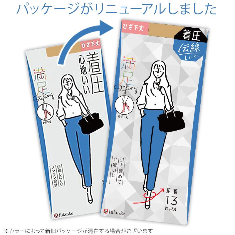 満足 福助 着圧ストッキング ひざ下丈 22-25cm フクスケ レディース